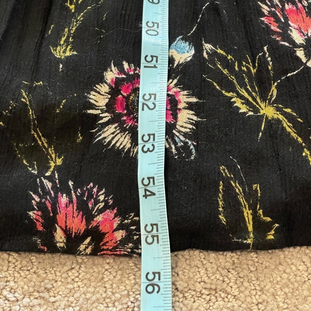 Intimately Free People Garden Party Black Floral Maxi Dress, Sleeveless, Small - Picture 10 of 15